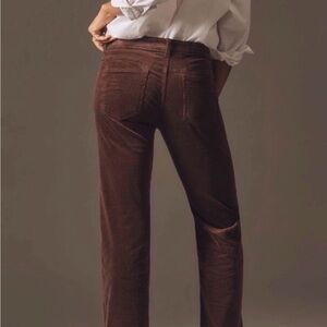 NWT Anthropologie Pilcro Rich Brown Corduroy Pants 32